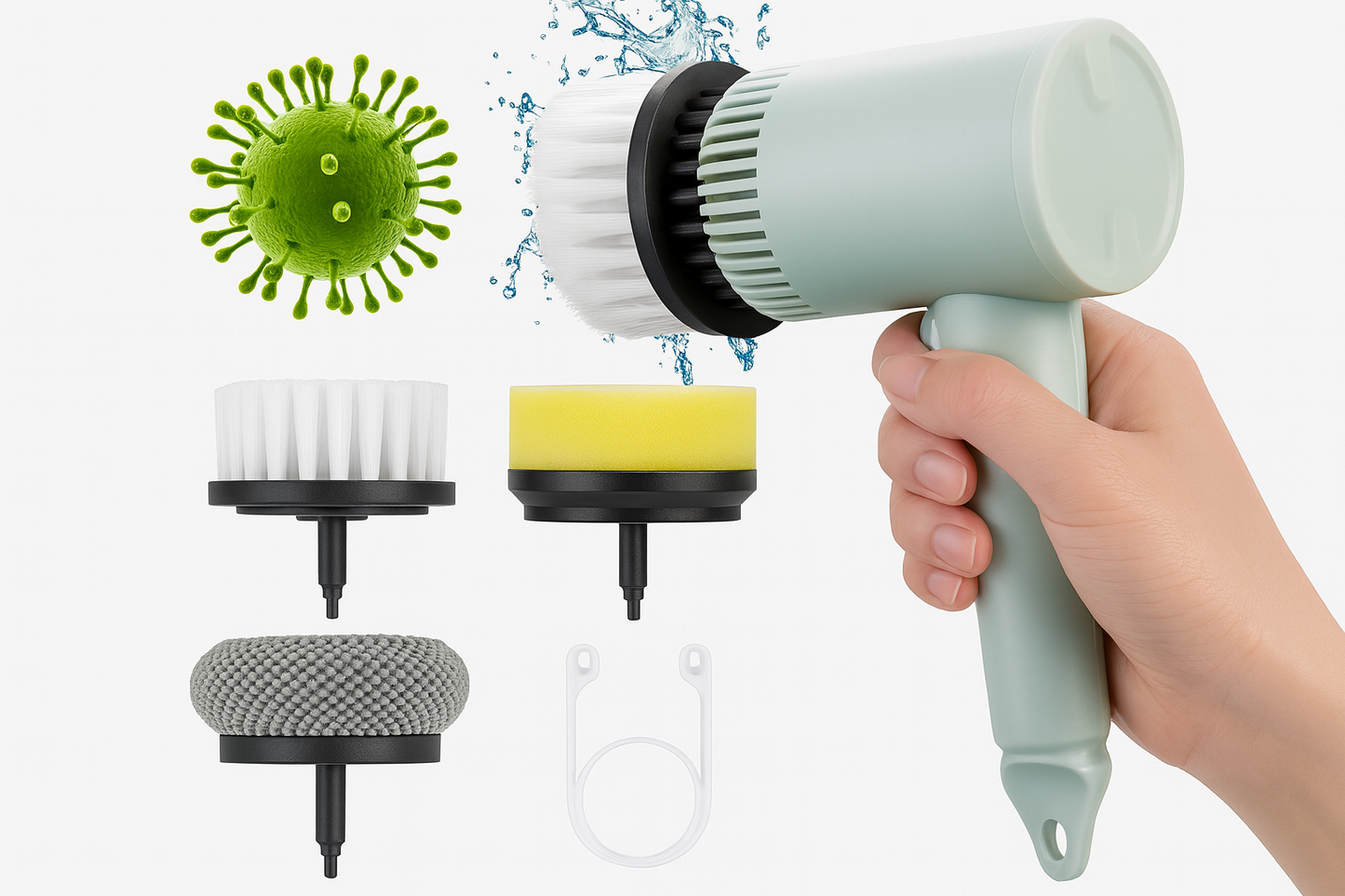 Brosse à vaisselle électrique