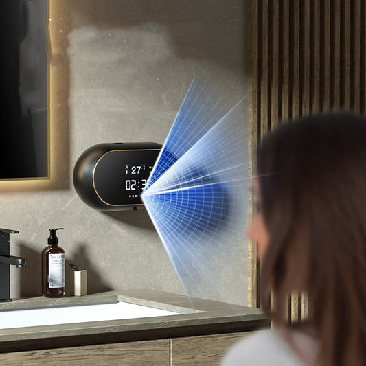 Distributeur automatique de savon désinfectant pour les mains, montage mural, USB, mousse