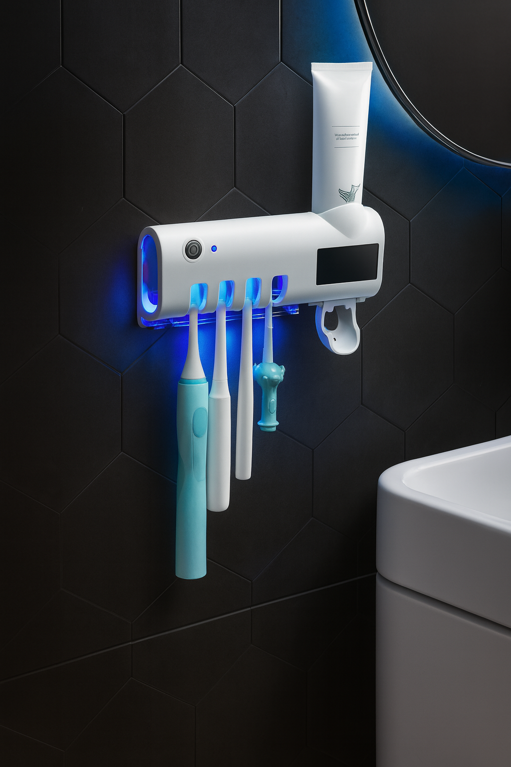 Support distributeur de dentifrice