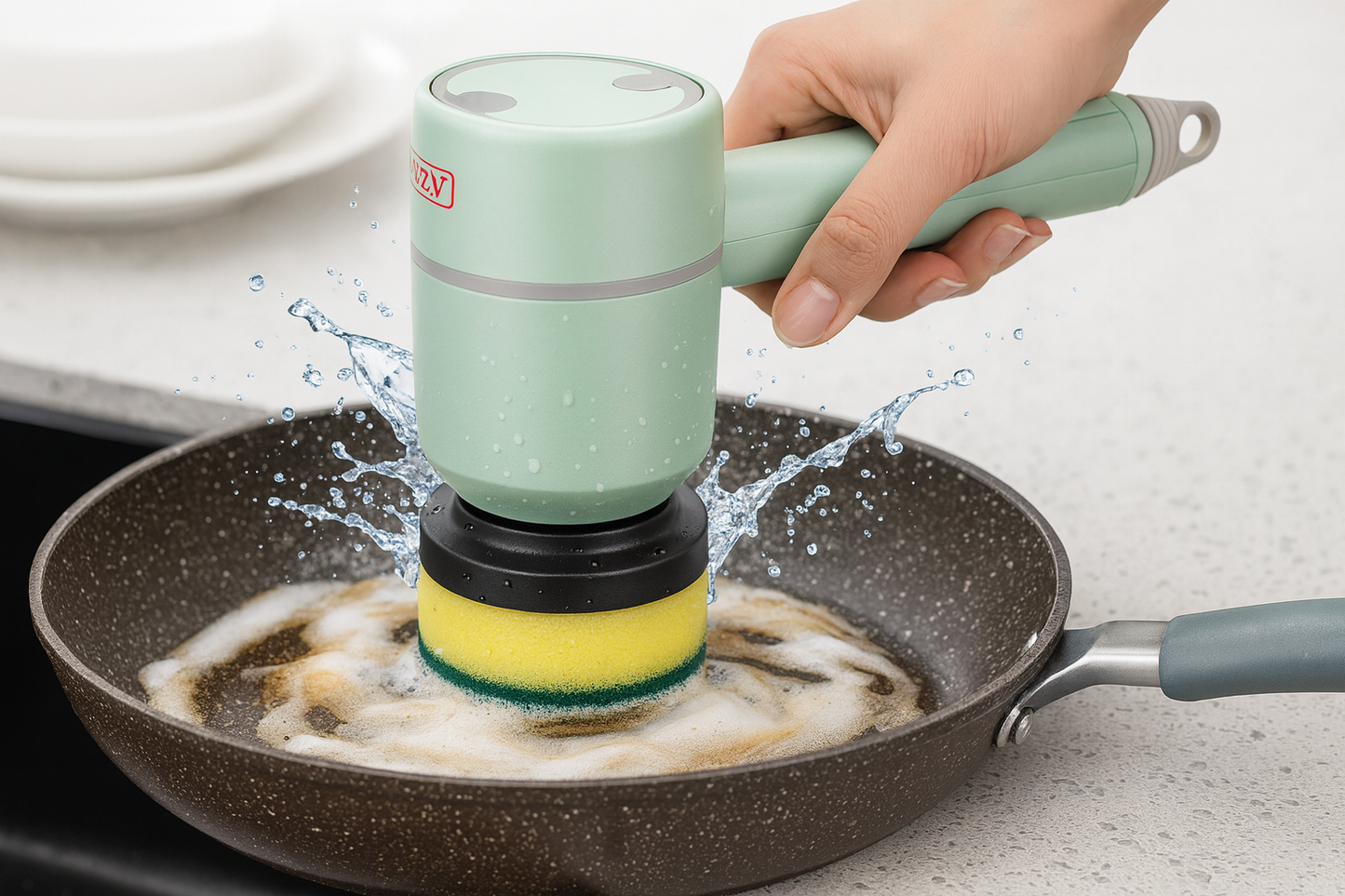 Brosse à vaisselle électrique