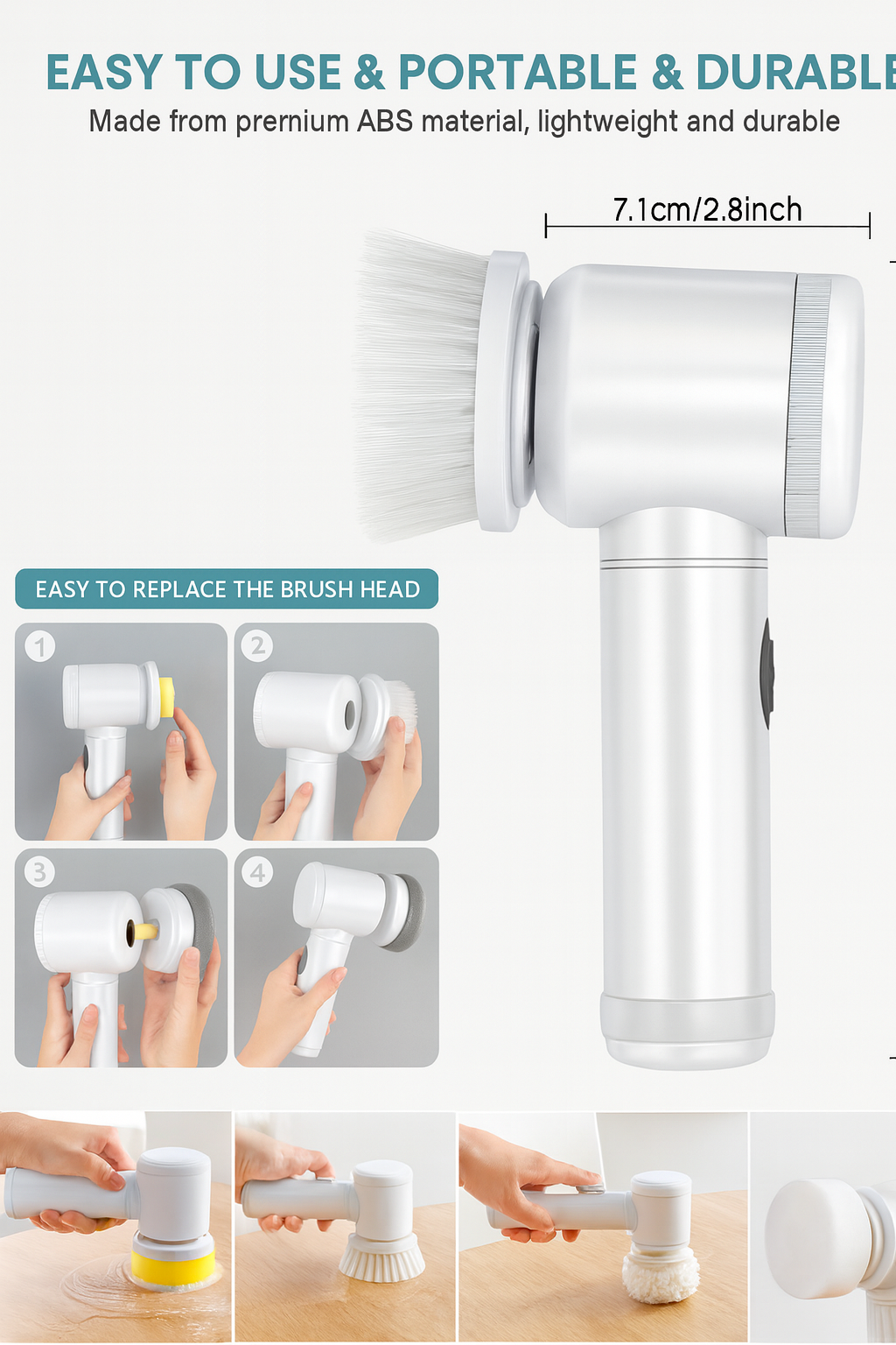 Brosse de nettoyage électrique